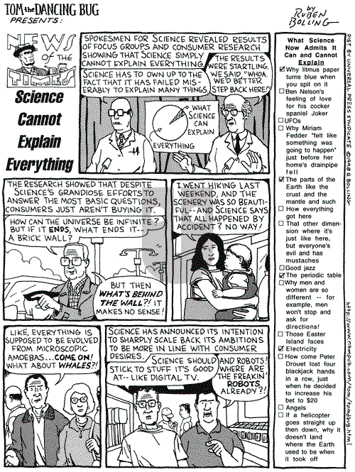 Tom the Dancing Bug on Sunday August 23, 1998 Comic Strip