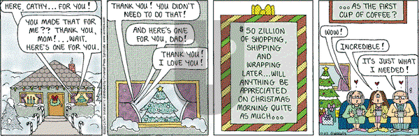 Cathy Classics on Thursday December 25, 2003 Comic Strip