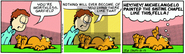 Garfield on Monday August 13, 1990 Comic Strip
