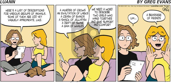Luann on 2025-07-20 Comic Strip