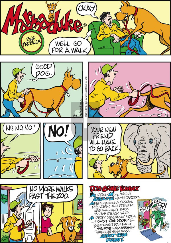 Marmaduke on Sunday August 9, 2015 Comic Strip