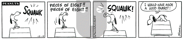 Peanuts on Saturday December 19, 1964 Comic Strip
