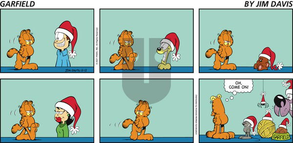 Garfield - Sunday December 12, 2021 Comic Strip