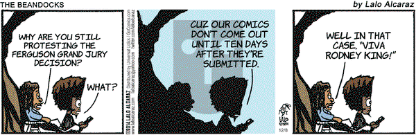 La Cucaracha on Monday December 8, 2014 Comic Strip