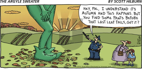 The Argyle Sweater on Sunday November 11, 2012 Comic Strip