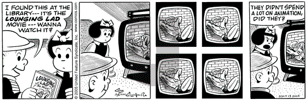 Nancy on Wednesday July 13, 2005 Comic Strip