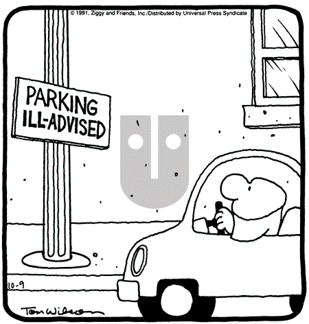 Ziggy - Wednesday October 9, 1991 Comic Strip