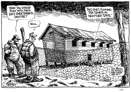 Pat Oliphant on Monday November 29, 1999 Comic Strip