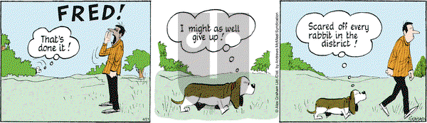 Fred Basset on Monday April 21, 2025 Comic Strip