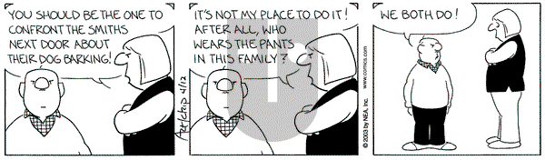 The Born Loser on Saturday April 12, 2003 Comic Strip