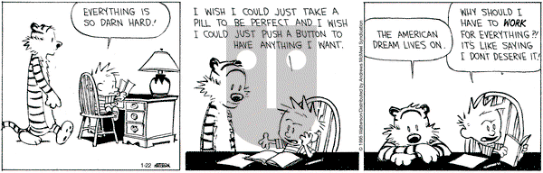 Calvin and Hobbes on Wednesday January 22, 2025 Comic Strip