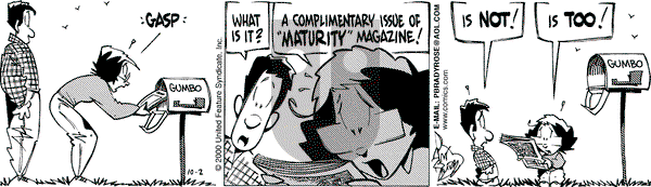 Rose is Rose on Monday October 2, 2000 Comic Strip