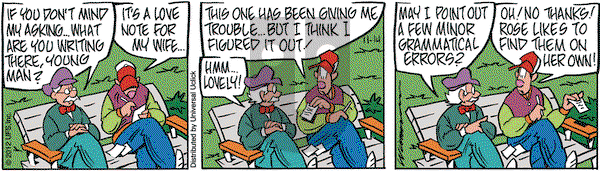Rose is Rose on Wednesday November 14, 2012 Comic Strip