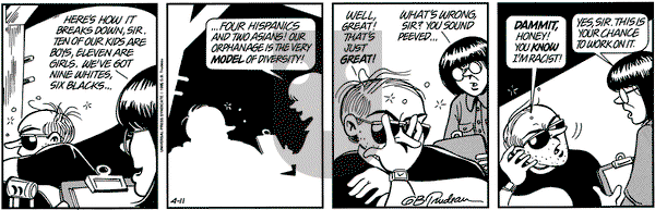Doonesbury on Tuesday April 11, 1995 Comic Strip