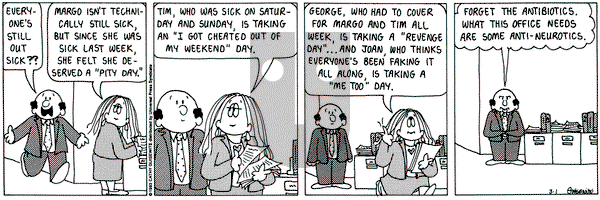Cathy Classics on Monday March 1, 1993 Comic Strip