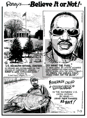 Ripley's Believe It or Not on Tuesday July 19, 2005 Comic Strip
