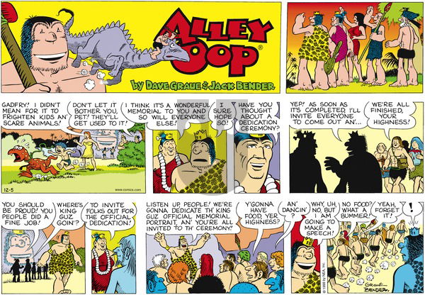 Alley Oop on Sunday December 5, 1999 Comic Strip