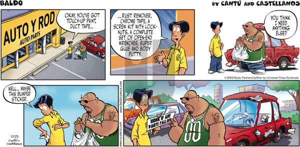 Baldo on Sunday October 23, 2005 Comic Strip