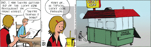 Lucky Cow on Thursday November 9, 2006 Comic Strip