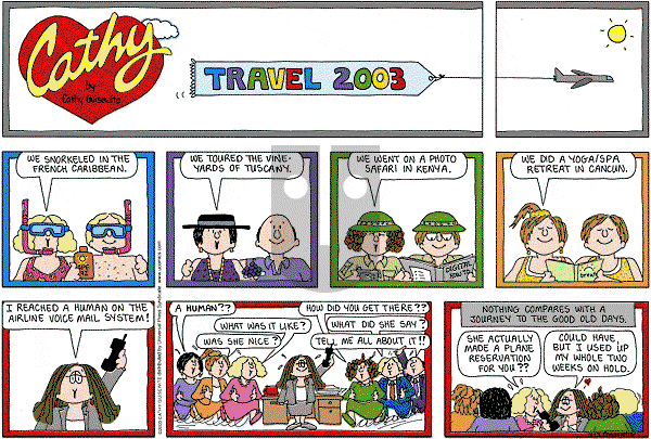 Cathy Classics - Sunday July 13, 2003 Comic Strip