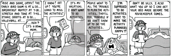 Cathy Classics on Tuesday August 24, 1993 Comic Strip