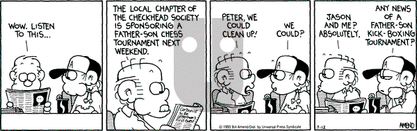 FoxTrot on Monday July 12, 1993 Comic Strip