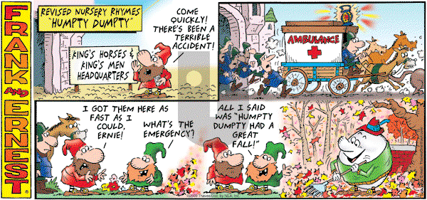 Frank and Ernest on Sunday November 1, 2009 Comic Strip