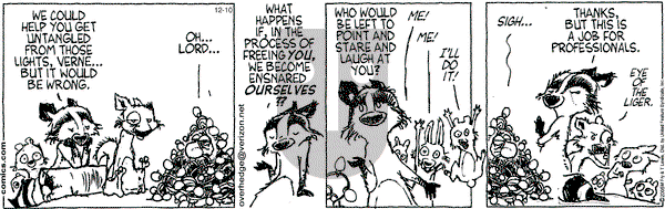 Over the Hedge on Saturday December 10, 2005 Comic Strip