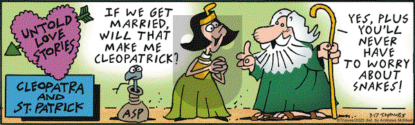Frank and Ernest on Monday March 17, 2025 Comic Strip