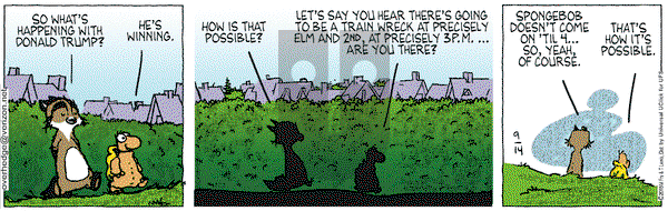 Over the Hedge on Monday September 14, 2015 Comic Strip