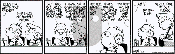FoxTrot on Thursday July 19, 1990 Comic Strip