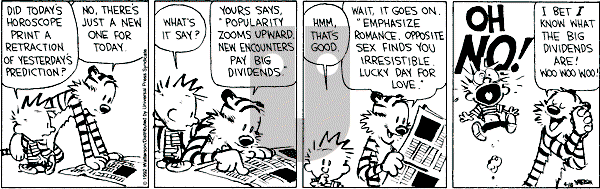 Calvin and Hobbes - Saturday April 18, 1992 Comic Strip