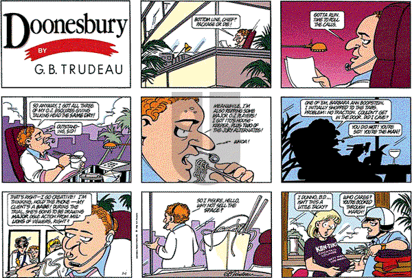 Doonesbury on Sunday January 1, 1995 Comic Strip