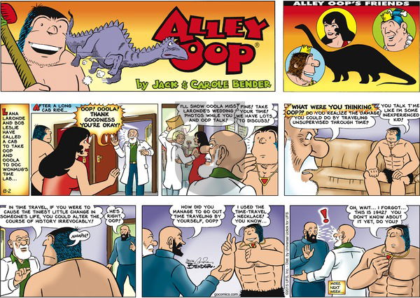 Alley Oop on Sunday August 2, 2015 Comic Strip