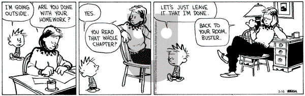 Calvin and Hobbes - Thursday March 16, 2023 Comic Strip