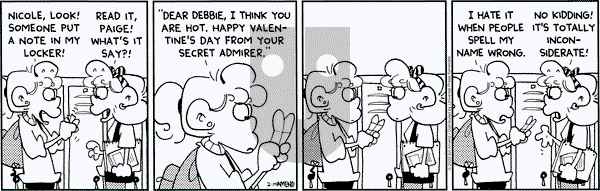 FoxTrot on Friday February 14, 2003 Comic Strip