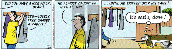 Fred Basset on Friday October 5, 2018 Comic Strip