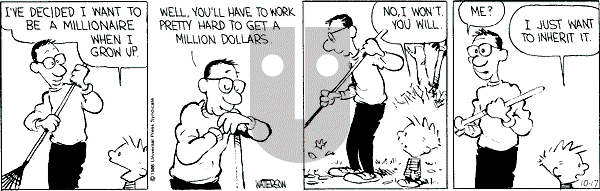 Calvin and Hobbes - Friday October 17, 1986 Comic Strip