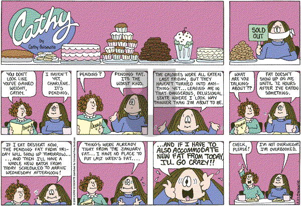 Cathy Classics on Friday July 21, 2000 Comic Strip