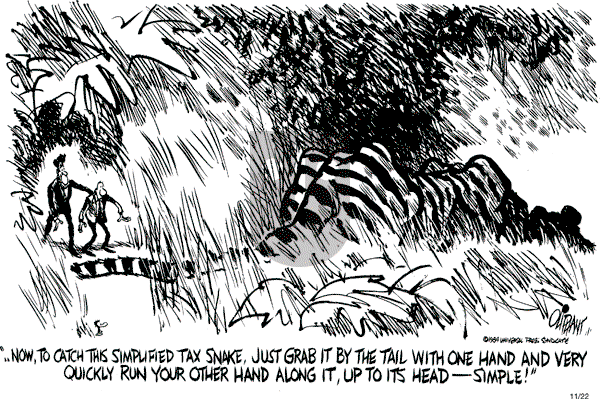 Pat Oliphant - Thursday November 22, 1984 Comic Strip