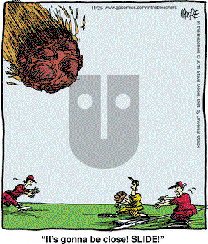 In the Bleachers on Wednesday November 25, 2015 Comic Strip