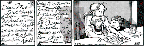 For Better or For Worse on Thursday July 24, 1980 Comic Strip