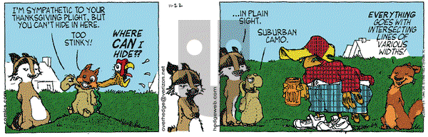 Over the Hedge on Wednesday November 22, 2006 Comic Strip