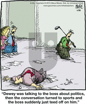 In the Bleachers on Thursday June 18, 2015 Comic Strip