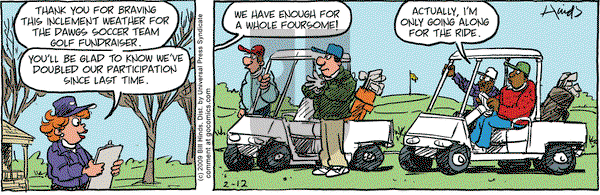 Cleats on Thursday February 12, 2009 Comic Strip