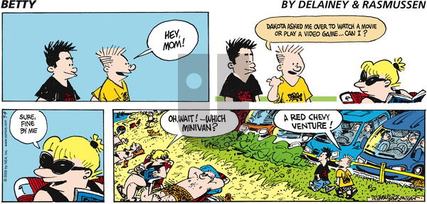 Betty - Sunday July 9, 2000 Comic Strip