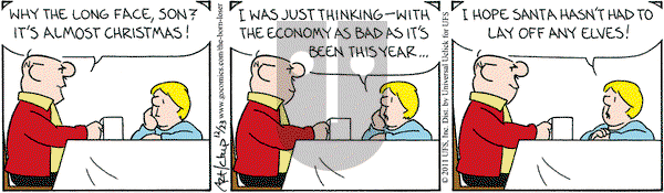 The Born Loser on Friday December 23, 2011 Comic Strip