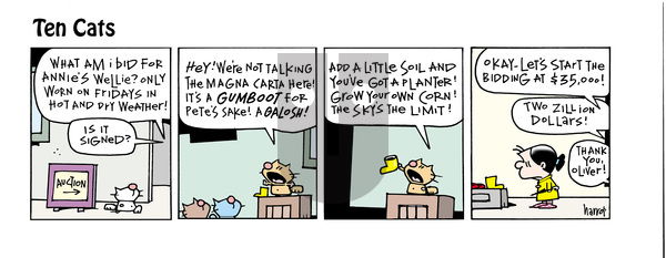 Ten Cats - Saturday December 3, 2022 Comic Strip