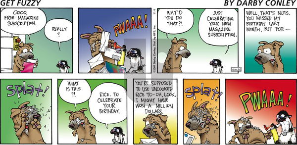 Get Fuzzy on Sunday November 4, 2012 Comic Strip