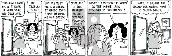 Cathy Classics on Friday March 25, 1994 Comic Strip